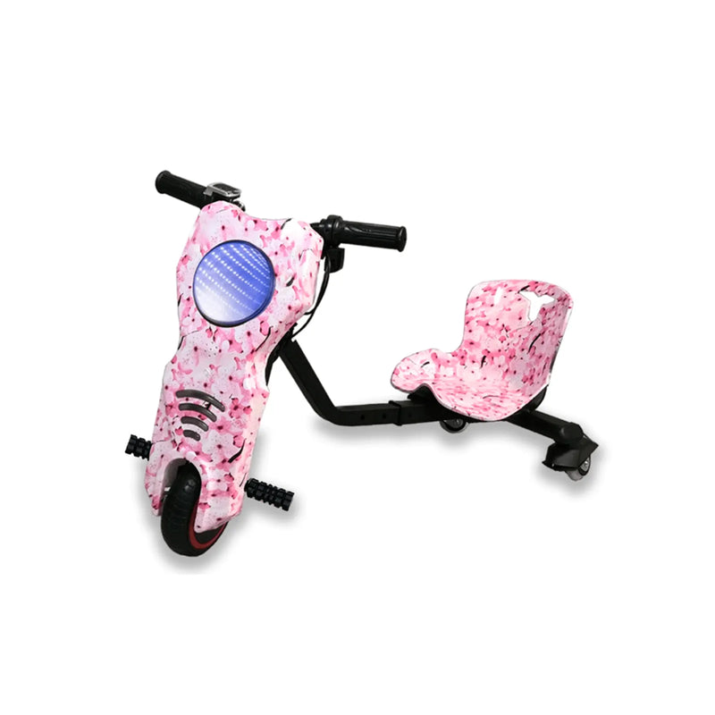 Triciclo Elétrico Drift 3 Velocidades Led 250W Floral